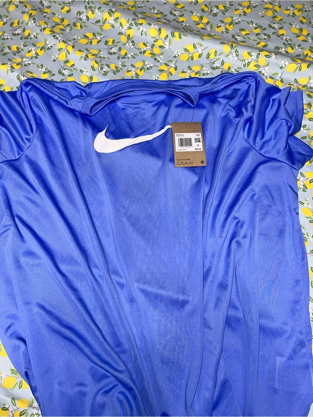 Nike Light Blue Dri-FIT Tee with White Swoosh